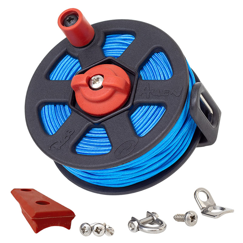 Vecta Gun Reel with Ant Line Kit - BLUE 60m - Click Image to Close